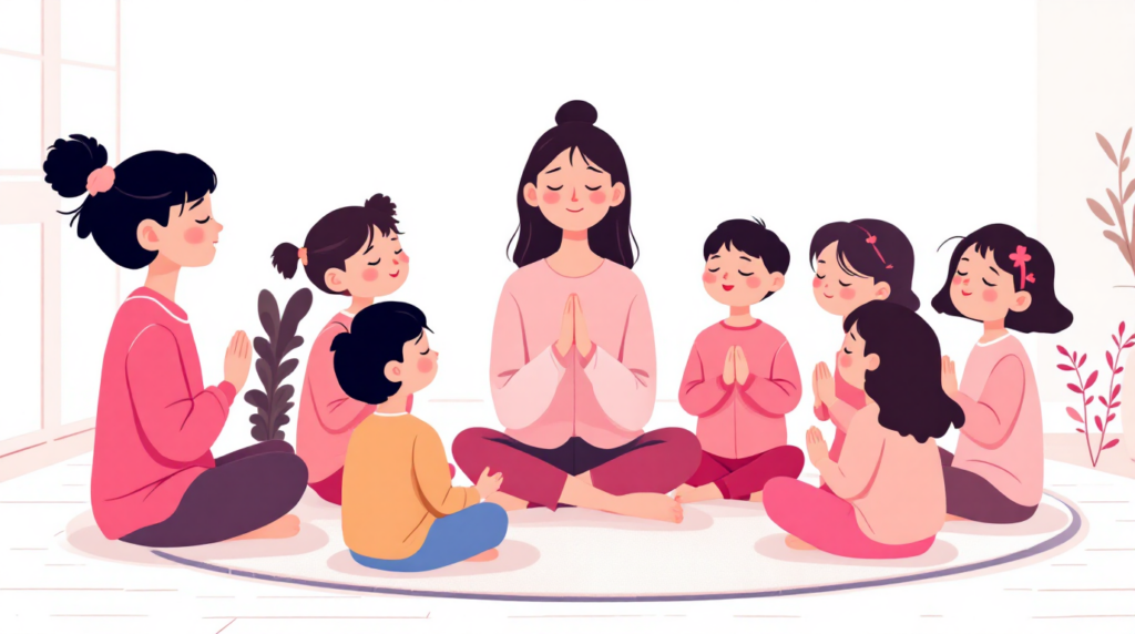 kids group activity at tiny bloomers play school kandivali