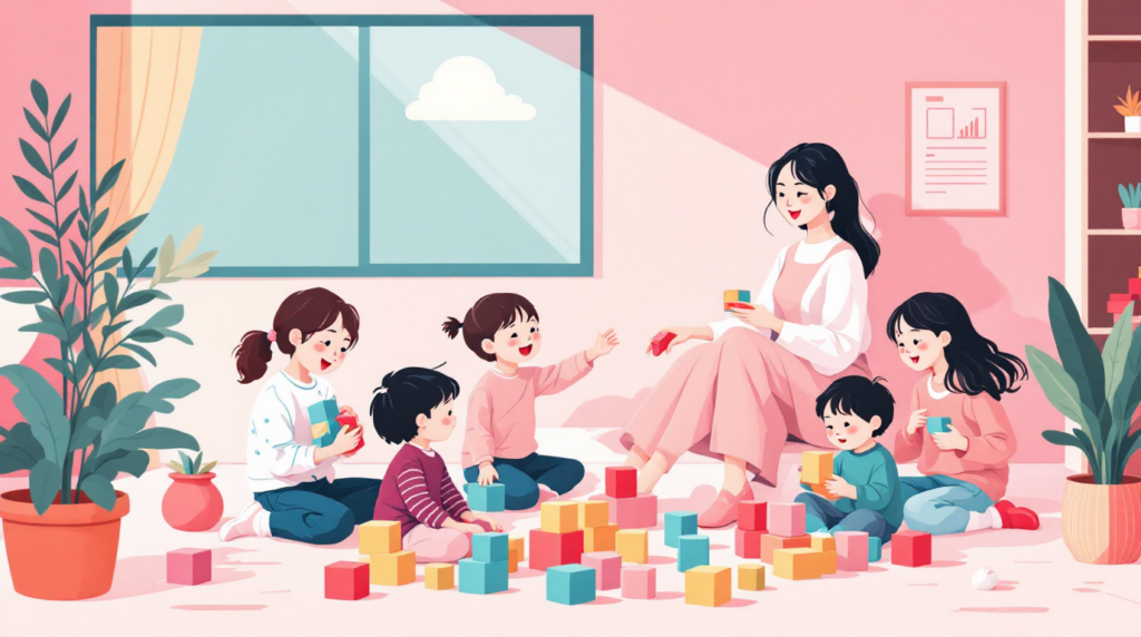 classroom activities at tiny bloomers kindergarten in kandivali